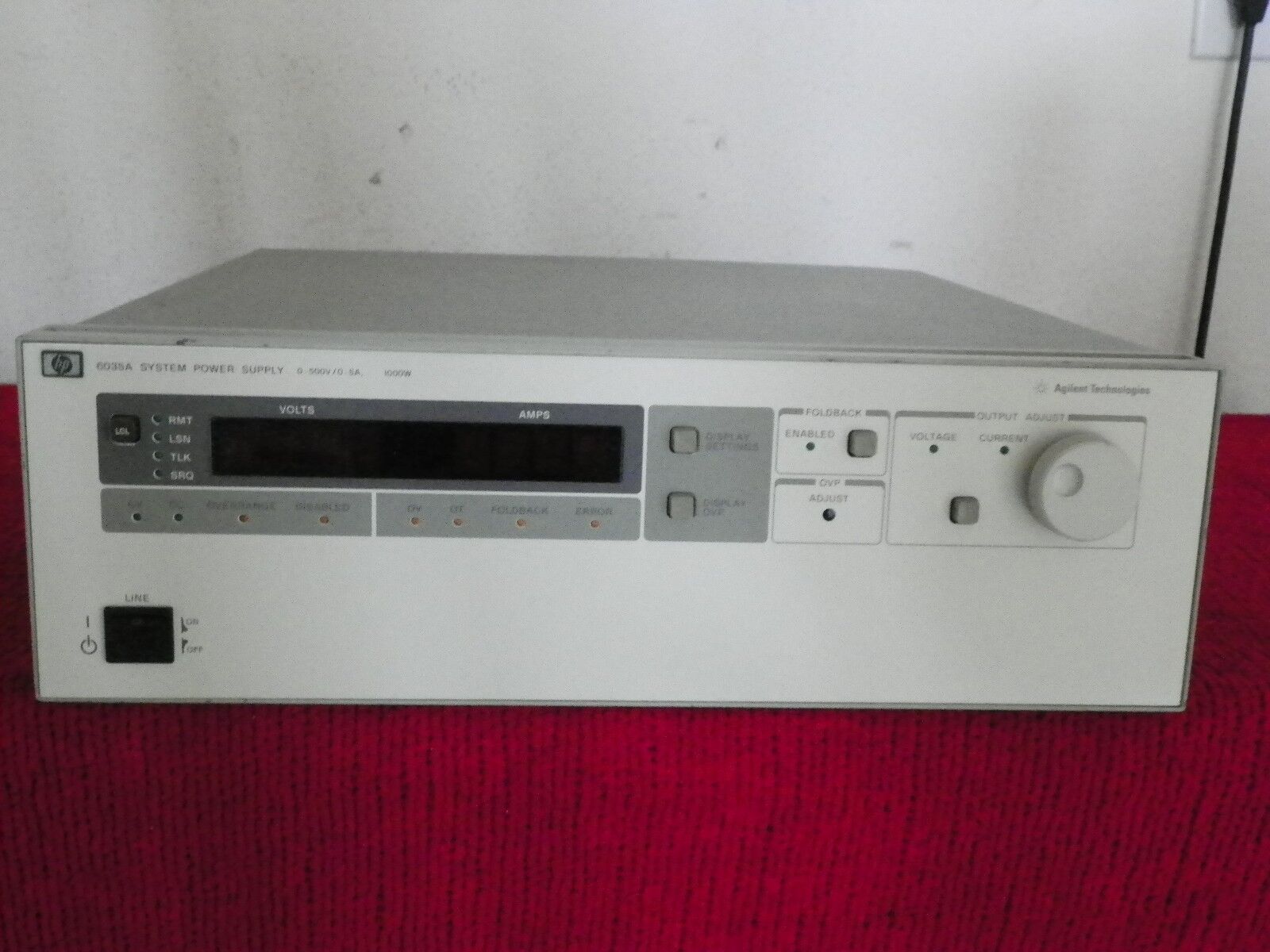 Agilent HP 6035A 0-500Vdc/0-5A/1000W, 16 in stock, 30 day warranty Agilent HP 6035A 0-500Vdc/0-5A/1000W, 16 in stock, 30 day warranty